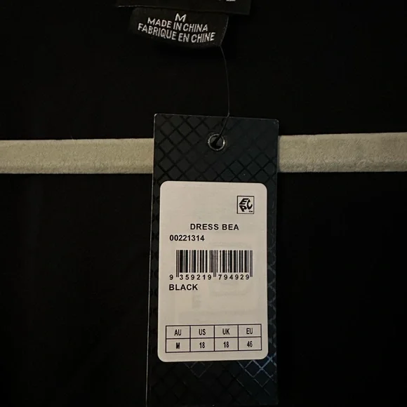 City Chic Bea Dress - Black - Sz 18 - Picture 10 of 11